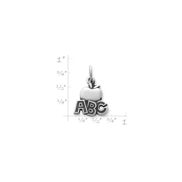 James Avery Artisan Jewelry Charms-Abc Apple Charm