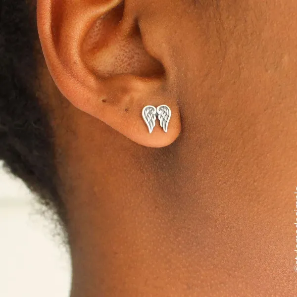 James Avery Artisan Jewelry Earrings-Angel Wings Studs