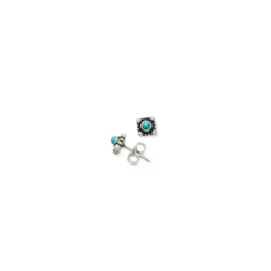 James Avery Artisan Jewelry Earrings-Beaded Tiny Turquoise Studs