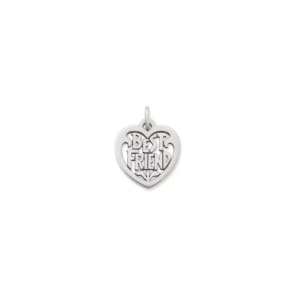 James Avery Artisan Jewelry Charms-Best Friend Heart Charm