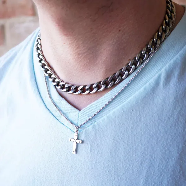James Avery Artisan Jewelry Necklaces And Chains-Bold Curb Chain Toggle Necklace