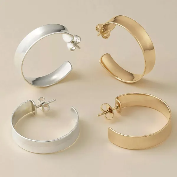 James Avery Artisan Jewelry Earrings-Bold Hoops