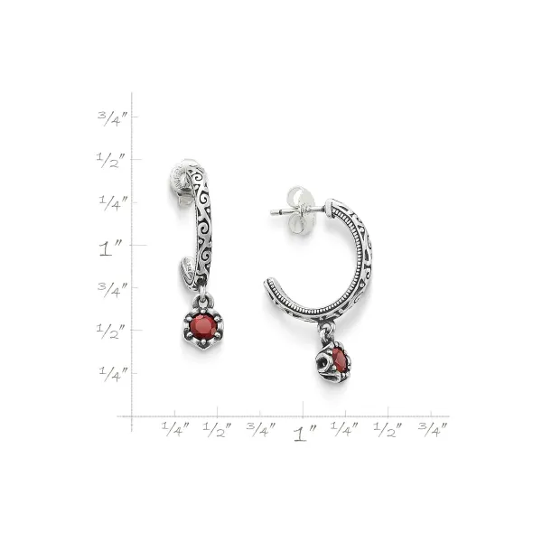 James Avery Artisan Jewelry Earrings-Cherished Birthstone Hoop Dangle Earrings