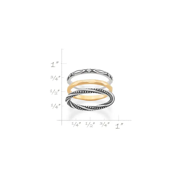 James Avery Artisan Jewelry Rings-Connected Circles Ring Set