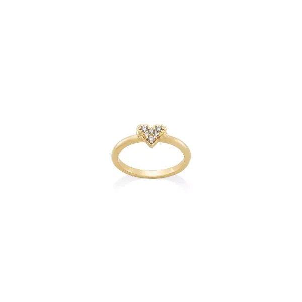James Avery Artisan Jewelry Rings-Delicate Pave Diamond Heart Ring