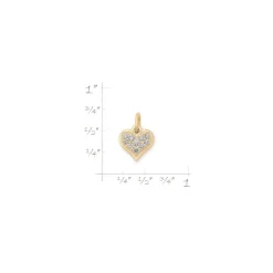 James Avery Artisan Jewelry Pendants-Delicate Pave Diamond Heart Pendant