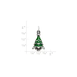 James Avery Artisan Jewelry Charms-Enamel Christmas Tree Charm
