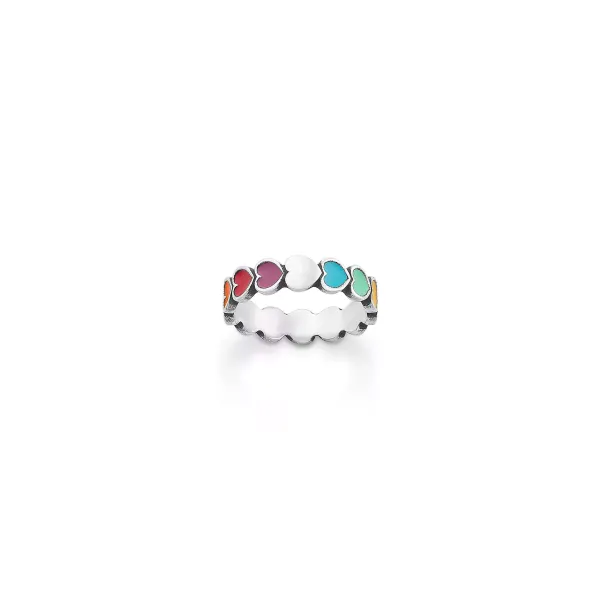 James Avery Artisan Jewelry Rings-Enamel Connected Hearts Ring