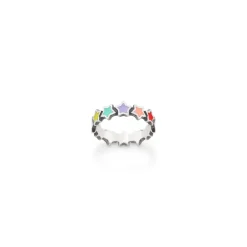 James Avery Artisan Jewelry Rings-Enamel Connected Stars Ring