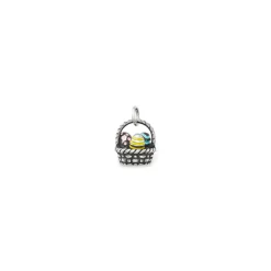 James Avery Artisan Jewelry Charms-Enamel Easter Basket Charm