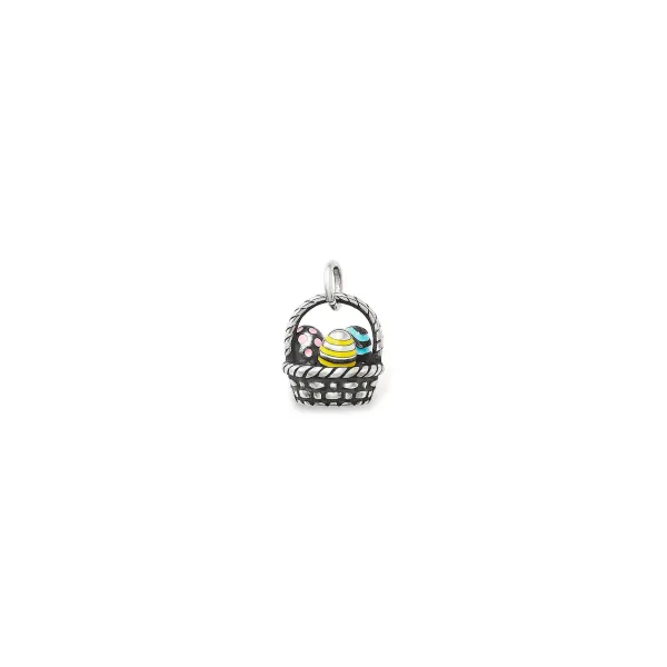 James Avery Artisan Jewelry Charms-Enamel Easter Basket Charm