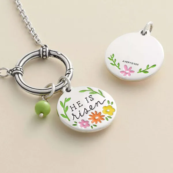 James Avery Artisan Jewelry Charms-Enamel "He Is Risen" Charm