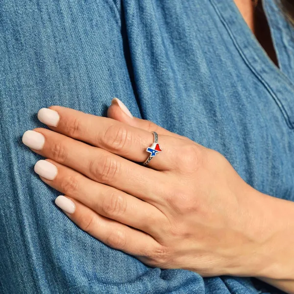 James Avery Artisan Jewelry Rings-Enamel Lone Star State Ring