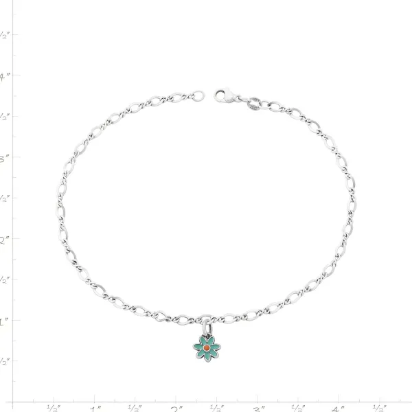 James Avery Artisan Jewelry Bracelets-Enamel Mini Flower Anklet