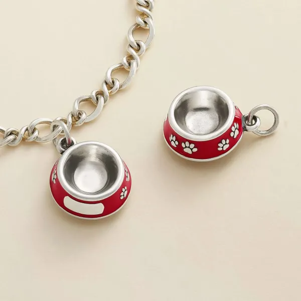 James Avery Artisan Jewelry Charms-Enamel Pet Bowl Charm