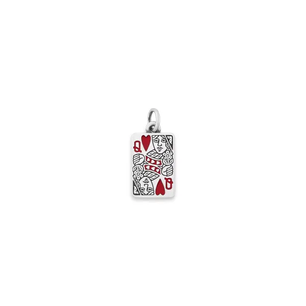 James Avery Artisan Jewelry Charms-Enamel Queen Of Hearts Charm