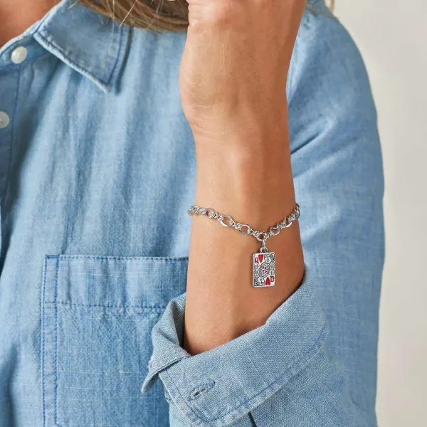 James Avery Artisan Jewelry Charms-Enamel Queen Of Hearts Charm