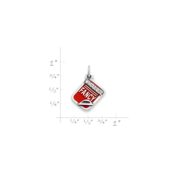James Avery Artisan Jewelry Charms-Enamel "Whataburger Fancy" Ketchup Charm