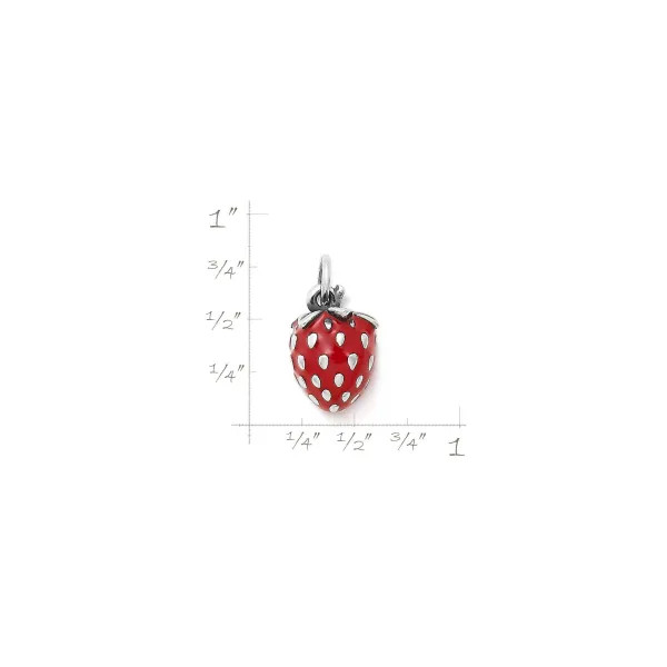 James Avery Artisan Jewelry Charms-Enamel Wild Strawberry Charm