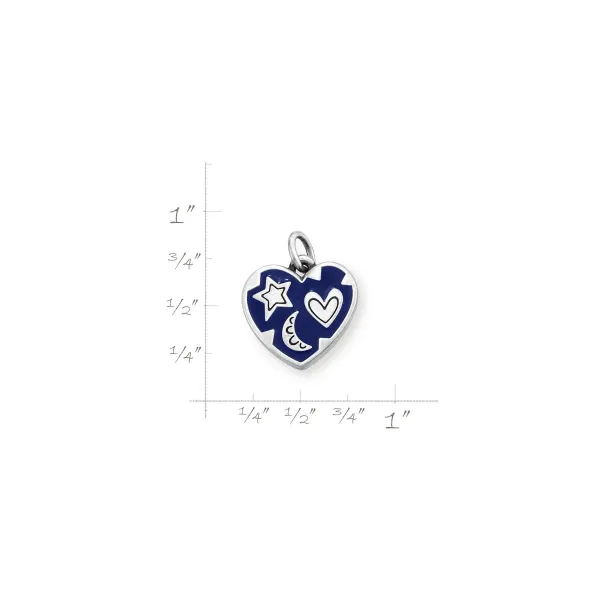 James Avery Artisan Jewelry Charms-Enamel Written In The Stars Heart Charm