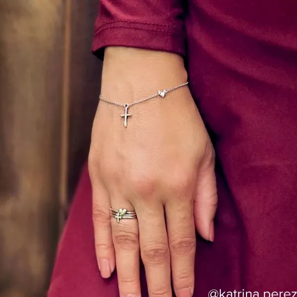 James Avery Artisan Jewelry Bracelets-Faith And Love Link Bracelet