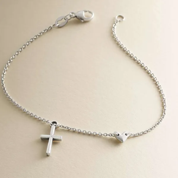 James Avery Artisan Jewelry Bracelets-Faith And Love Link Bracelet