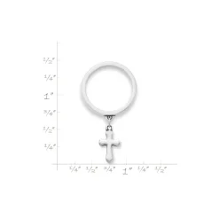 James Avery Artisan Jewelry Rings-Flared Cross Charm Dangle Ring