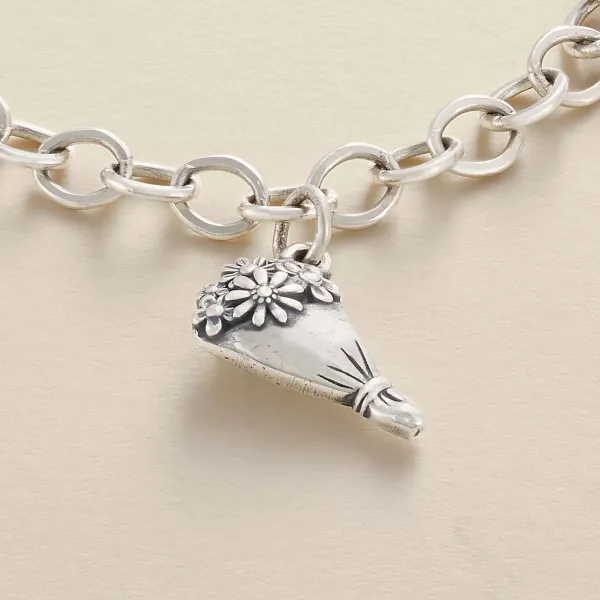 James Avery Artisan Jewelry Charms-Floral Bouquet Charm