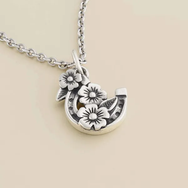 James Avery Artisan Jewelry Charms-Floral Horseshoe Charm