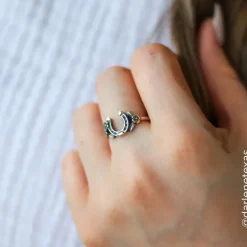 James Avery Artisan Jewelry Rings-Floral Horseshoe Ring