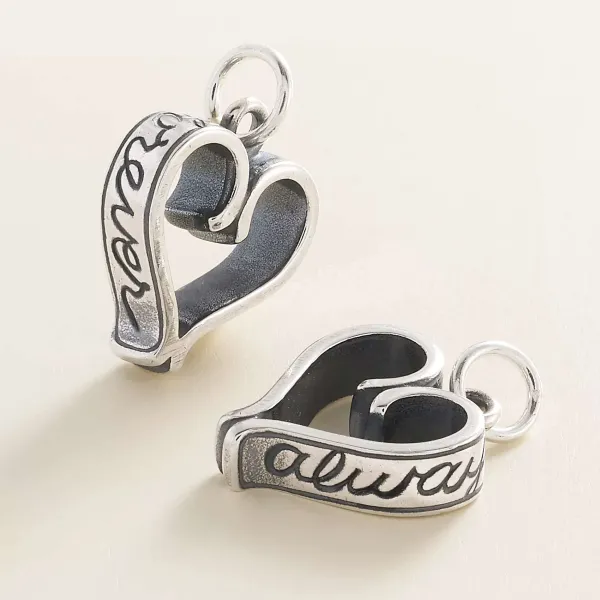 James Avery Artisan Jewelry Charms-Forever And Always Heart Charm
