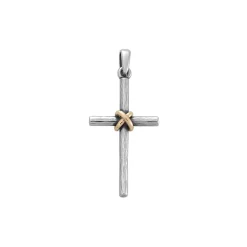 James Avery Artisan Jewelry Charms-Forged Cross Pendant With Gold Wrap