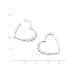 James Avery Artisan Jewelry Earrings-Forged Hearts Hoops