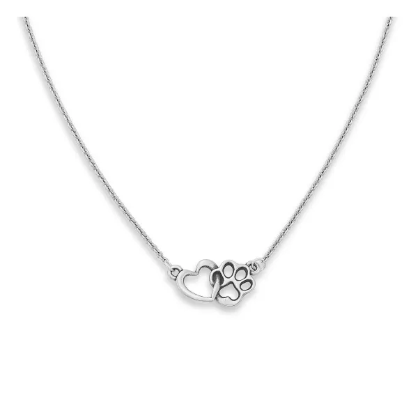 James Avery Artisan Jewelry Necklaces And Chains-Furry Friends Heart Necklace