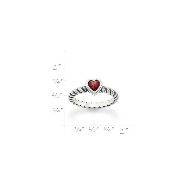 James Avery Artisan Jewelry Rings-Gemstone Heart Twisted Wire Ring