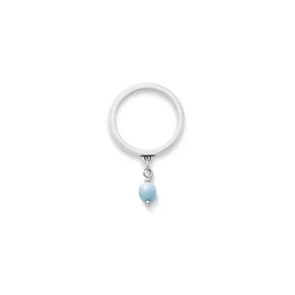 James Avery Artisan Jewelry Rings-Glass Enhancer Bead Dangle Ring