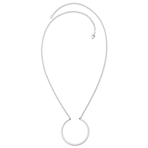 James Avery Artisan Jewelry Necklaces And Chains-Hammered Circle Changeable Charm Necklace
