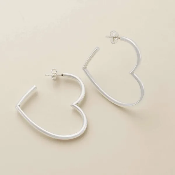 James Avery Artisan Jewelry Earrings-Heart Hoops