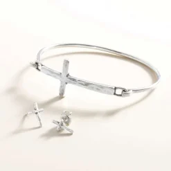 James Avery Artisan Jewelry Bracelets-Horizon Cross Hook-On Bracelet