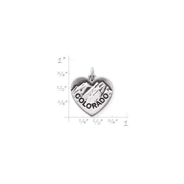 James Avery Artisan Jewelry Charms-I Love Colorado Charm