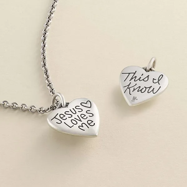 James Avery Artisan Jewelry Religious Charms-Jesus Loves Me Charm