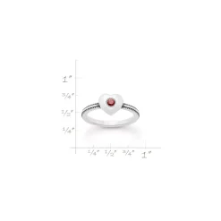 James Avery Artisan Jewelry Rings-Keepsake Heart Birthstone Ring