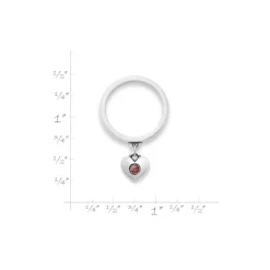 James Avery Artisan Jewelry Rings-Keepsake Heart Birthstone Charm Dangle Ring