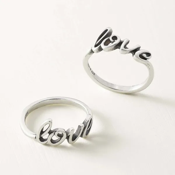 James Avery Artisan Jewelry Rings-Love Script Ring