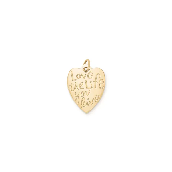 James Avery Artisan Jewelry Charms-Love The Life You Live Charm