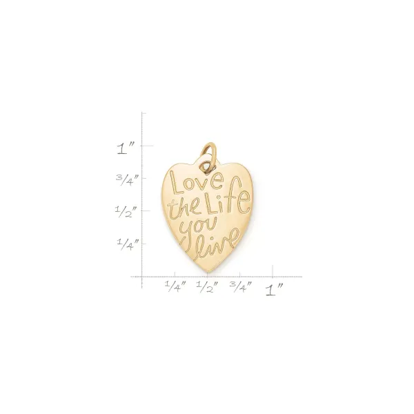 James Avery Artisan Jewelry Charms-Love The Life You Live Charm
