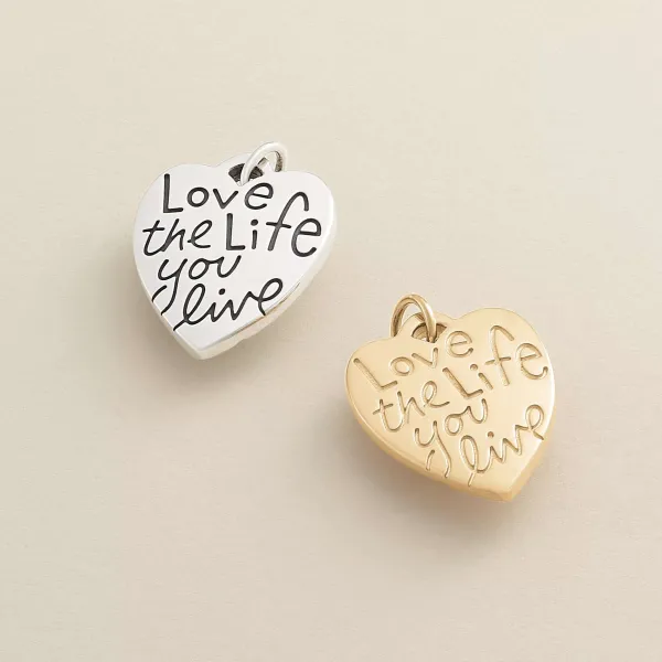 James Avery Artisan Jewelry Charms-Love The Life You Live Charm