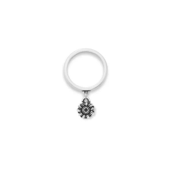 James Avery Artisan Jewelry Rings-Mini Sunflower Charm Dangle Ring