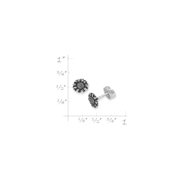 James Avery Artisan Jewelry Earrings-Mini Sunflower Studs