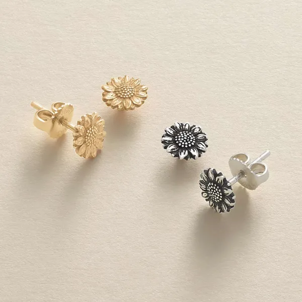 James Avery Artisan Jewelry Earrings-Mini Sunflower Studs